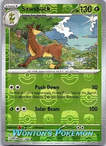 Sawsbuck 007/086 Master Ball Reverse Holo - White Flare - NM - Bild 1 von 2