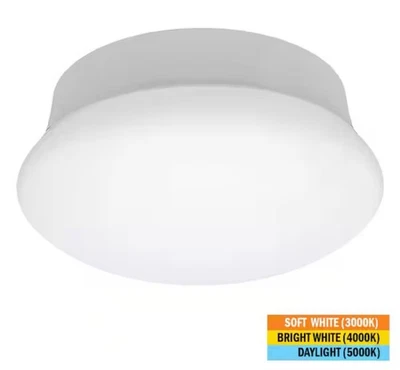Commercial Electric Spin Light CCT LED Ceiling Light w/ Mounting Plate 7"  - Image 1 of 4