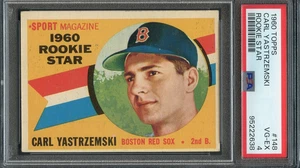 1960 Topps #148 Carl Yastrzemski RC PSA 4 HOF Boston Red Sox 2638 - Picture 1 of 2