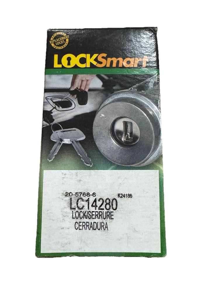 LockSmart LC14280 GM CILINDRO DE BLOQUEO DE ENCENDIDO con LLAVES Chevy GMC 20-5768-6 V09244 E8 Foto 1 de 3