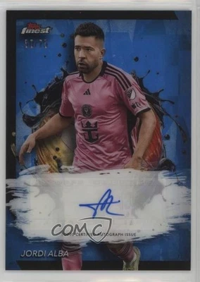 2024 Topps Finest MLS Auto Blue Refractor /75 Jordi Alba #BA-JA Auto - Image 1 of 2