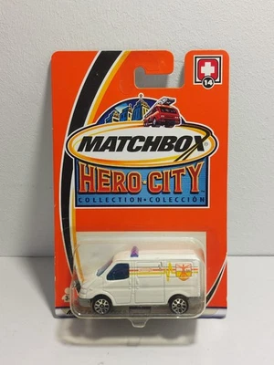 Matchbox 2003 Hero City Hospital #14 Ford Transit Van White..B19 - Bild 1 von 4