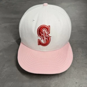 Hat Club Seattle Mariners New Era Cap 7 1/2 White Pink Cherry Red Two Tone MLB - Picture 1 of 7
