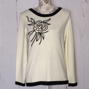 Neu mit Etikett Hanna Andersson Crewel Blumenpullover XS - Bild 1 von 5