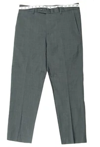 NEU HERREN NAUTICA WOLLMISCHUNG VORNE FLACH GRAU ANZUGHOSE 32 x 30 - Bild 1 von 2