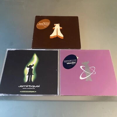 Jamiroquai 3 IMPORT 💿 LOT: Alright, Cosmic Girl & Deeper Underground VG++ — 第 1/4 张图片