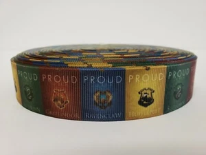 Harry Potter House Crests, Proud, Grosgrain Ribbon 1" By the yard NEW - Picture 1 of 1