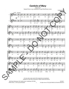 NEW Canticle of Mary "American" for ST choir or any combination of equal M/W	DWB - Picture 1 of 2