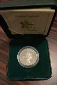 CANADA SILVER COIN 50 CENTS 2003 GOLDEN DAFFODIL PROOF IN ORIGINAL CASE - Picture 1 of 2