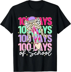 100 Days Of School Teacher 100th Day Of School Girls Kids T-Shirt Hoodie - Picture 1 of 18