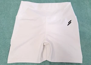 Short de vélo DoYouEven uni vrai blanc noir logo croquant bout à bout 3" taille M - Photo 1 sur 9