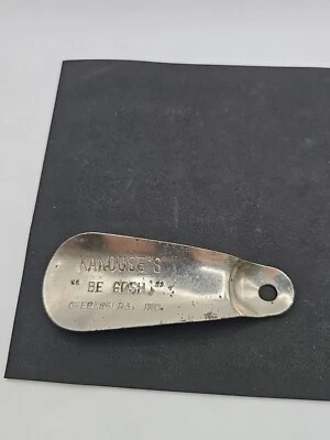 Greensburg Indiana KANOUSE'S Zapato Vintage Cuerno Grabado  Foto 1 de 3