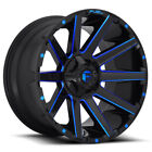 One 20x9 Fuel D644 Contra 5x5.5/5x139.7/5x150 20 Gloss Black Blue Tint Wheel Rim
