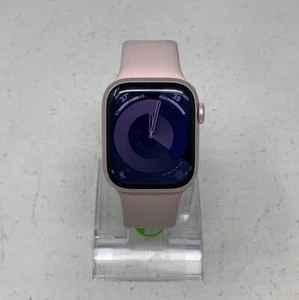 GPS Only Apple Watch Series 9 41MM Pink Aluminum Pink Sport Loop MRHY3LW/A - Photo 1 sur 9