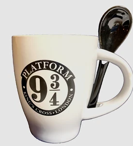 Taza/taza y cuchara Harry Potter's-Kings Cross London, para plataforma 9 3/4 - Imagen 1 de 6