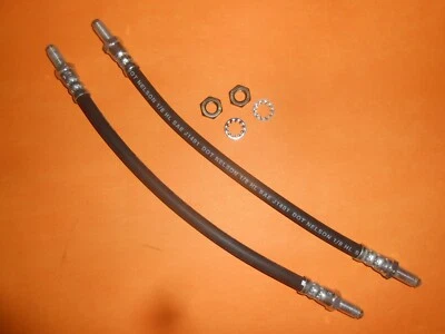 FORD ESCORT Mk1 (1968-75) 370mm total length REAR BRAKE HOSE PAIR - Image 1 of 3