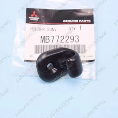 New Genuine OEM Mitsubishi 3000GT Sun Visor Holder Clip Black LH = RH MB772293 - Image 1 of 4