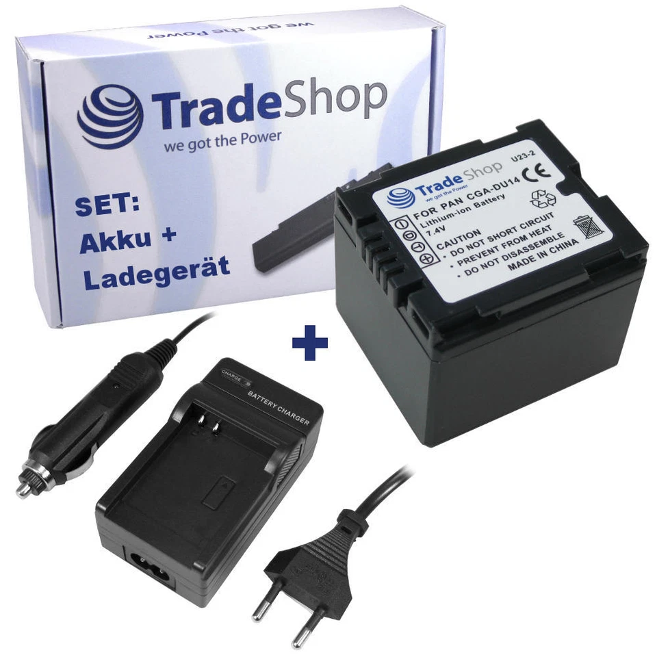 AKKU+ LADEGERÄT für Panasonic NV-GS17 NV-GS17EG-S GS-17 EG