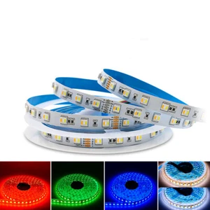 RGB+CCT 5 en 1 5050 RGB Tira de Luz LED RGBW Gabinete Cocina TV Cinta Lámpara 12/24V - Imagen 1 de 15