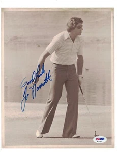 JOE NAMATH Signed 8x10 Photo PSA/DNA COA New York Jets “GOOD LUCK” Inscription - Picture 1 of 2