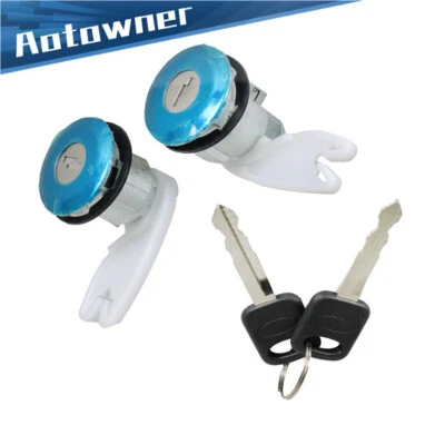 Juego de 2 cilindros de cerradura de puerta y llaves para Ford E-150 E-250 E-350 Econoline Ranger Foto 1 de 4