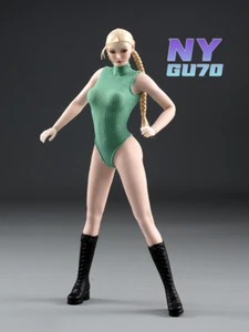 1/6 Cammy Head Skulptur + grüner Body + Body + Stiefel für 12' weibliche Actionfigur Spielzeug - Bild 1 von 9