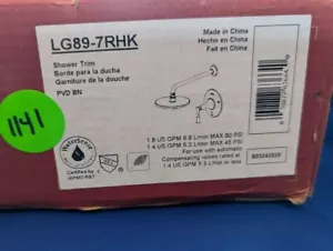 Pfister LG89-7RHK Rhen 1 maniglia solo rivestimento doccia in nichel spazzolato - Foto 1 di 7
