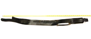 VINTAGE LEATHER AMMO BELT,BANDOLIER,WESTERN STYLE,.22?BLACK,AMMUNITION,PROP,GIFT - Picture 1 of 9