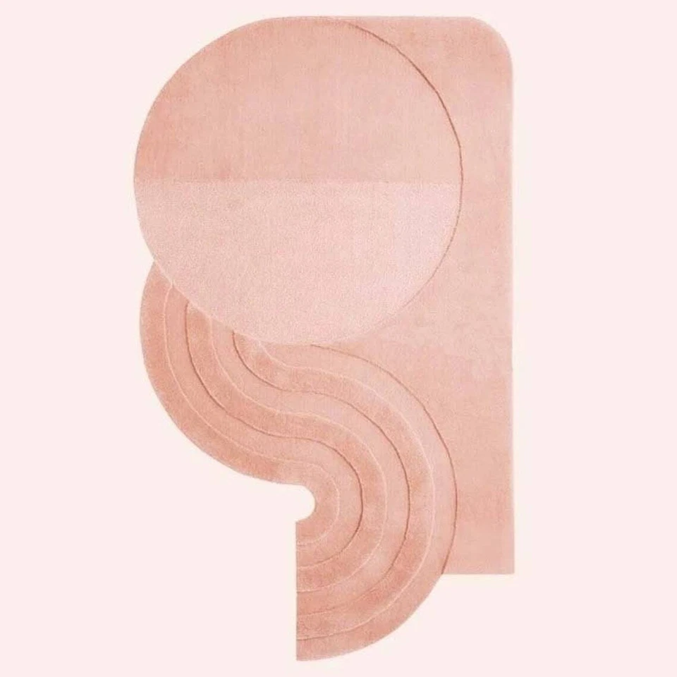 Tapete de área indiano moderno de lã tufado à mão Nova Zelândia - Imagem 1 de 3