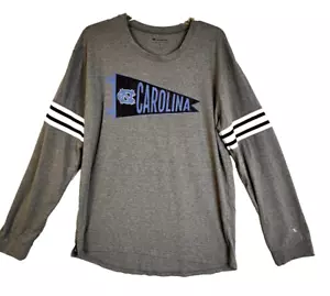 Champion North Carolina Shirt Women's XL Gray Blue UNC Long Sleeves College ACC - Picture 1 of 11