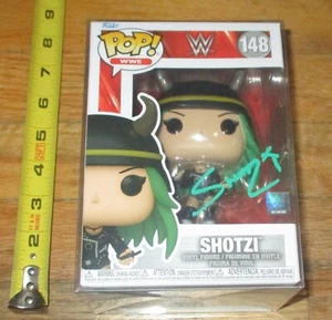 WWF WWE Funko Pop Shotzi Blackheart Wrestling Figure Signed JSA COA 148 TCB - Picture 1 of 5