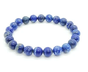 Lapis Lazuli Bracelet Gemstone 6mm, 8mm - Picture 1 of 4