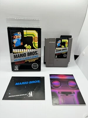 Original Mario Bros. Arcade Classic Nintendo Black Box CIB 3 screw Very Nice! - Image 1 of 4