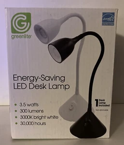 1 Greenlite Energy Saving LED Desk Lamp WHITE - Picture 1 of 12