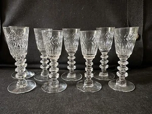 Vintage MCM Tiffin-Franciscan Set of 8 Mini Clear Cordial Glasses ~ ATHLONE ~ - Picture 1 of 6