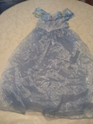 Cinderella Costume Disney 9-10 Year Old Kid Blue Used NEEDS SOME SEWING REPAIR* - Image 1 of 4