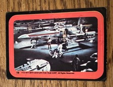 1977 Topps Star Wars Trading Card Sticker #18   NOT Millenium Falcon !!