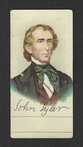 c1880's H600 Trade Card - Presidents Series - Narrow Format - John Tyler - Picture 1 of 2