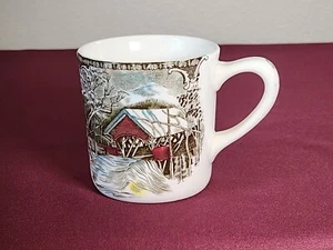 Johnson Bros Friendly Village - Tazza da tè caffè The Covered Bridge - Inghilterra - Foto 1 di 8