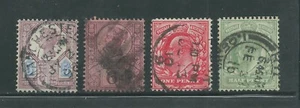Great Britain Scott # 118, 119, 128 & 143 Used Singles - Picture 1 of 1