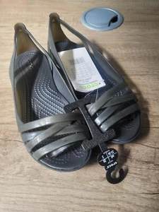 Crocs Isabella Huarache 2 Flat Black - Picture 1 of 6