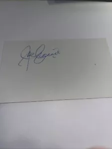 Joe Cronin Red Sox’s Hofer autografo firmato 3 x 5 scheda indice - Foto 1 di 1