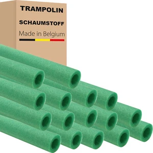 16x trampolín espuma 100 cm *VERDE tubos de espuma acolchado de espuma - Imagen 1 de 2