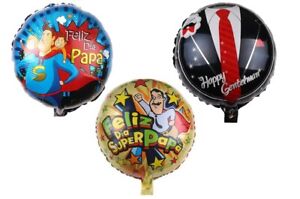 4pc Balloon 18" Happy Father's Day, Dia del Padre  Foil Balloon Party Decoration