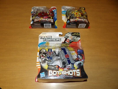 Hasbro 2011 Transformers Bot Shots Series 1 Optimus Prime Sentinel Bumblebee NEW - Image 1 of 4