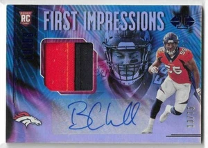 Bradley Chubb 2018 Panini Illusions First 2cl RPA parche automático RC/75 BRONCOS - Imagen 1 de 1