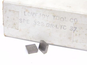 NEW SURPLUS 20PCS. LOVEJOY  SPE 322 GRADE: LTC37  CARBIDE INSERTS - Picture 1 of 1