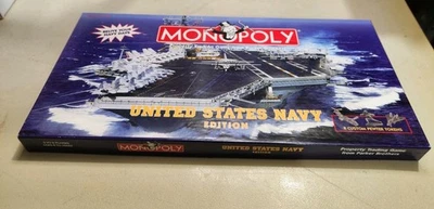 MONOPOLY United States Navy Edition Board Game Parker Brothers 1998 NEW Open Box - Image 1 of 4