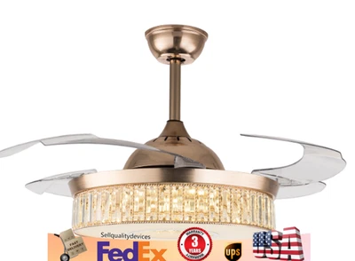 Adjustable Ceiling Fan Light With Remote Control Ceiling Fan Lamp For Bedroom! - Image 1 of 3