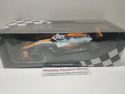 McLaren MCL35M Ricciardo Monaco GP 2021 1/18 Minichamps - Photo 1/4